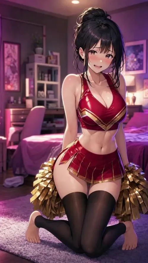 Mom's Old Cheer Outfit