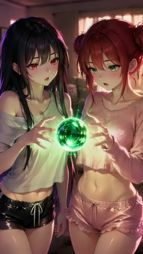 Cursed Orb - My Sister and GF Swapped Bodies