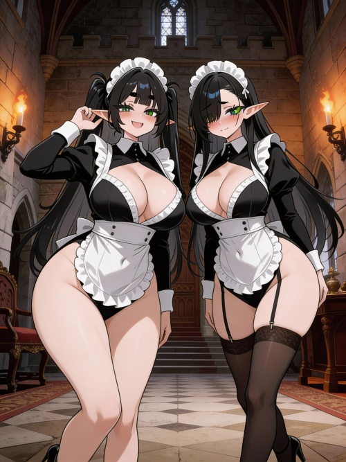 Lena & Tifa: The Elven Maid Sisters
