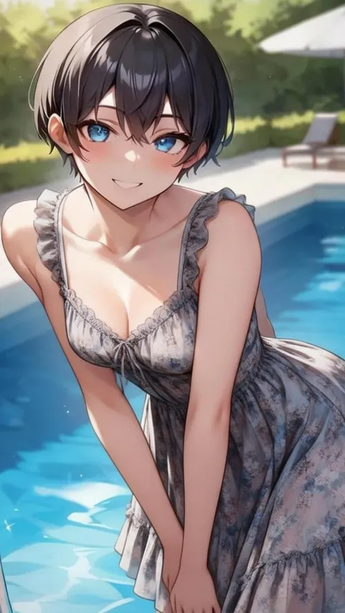 泳池边的初次见面