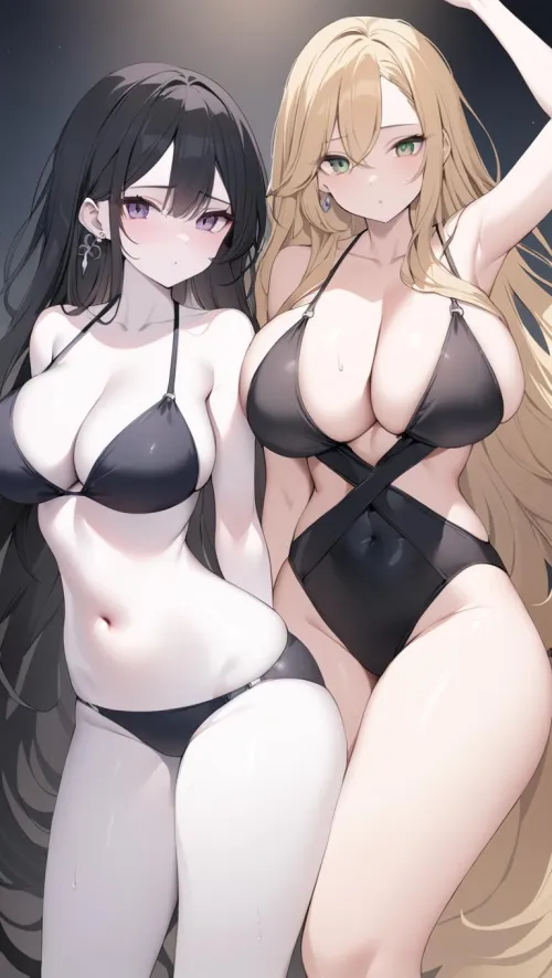 미라 & 레일라: 수영장가의 긴장감