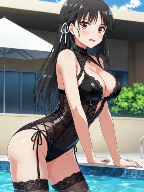 宫风——泳池边的诱惑者