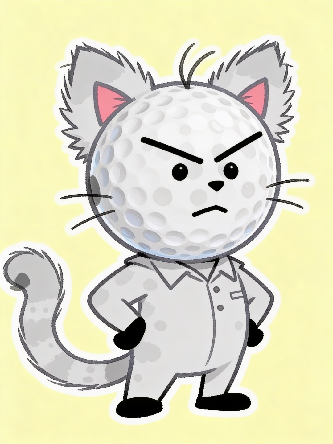 골프볼의 고양이 변신 사고