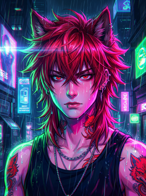 Rayne - The Crimson Wolf of Ash City