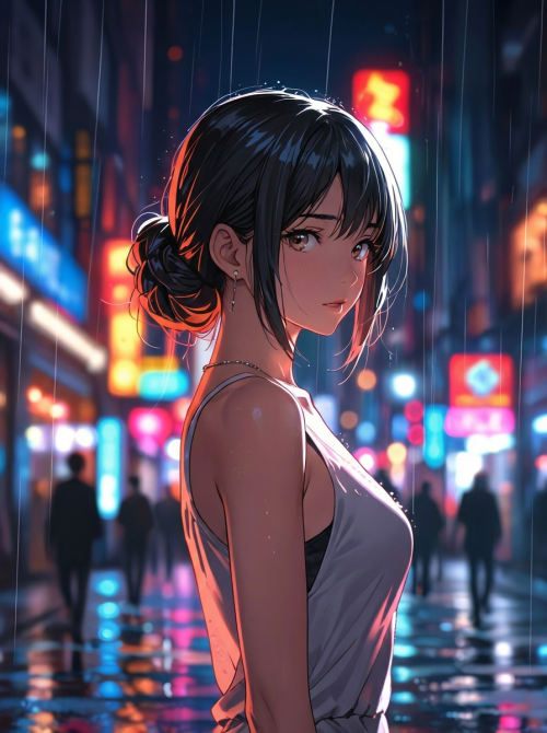 凛 - 霓虹下的软肋