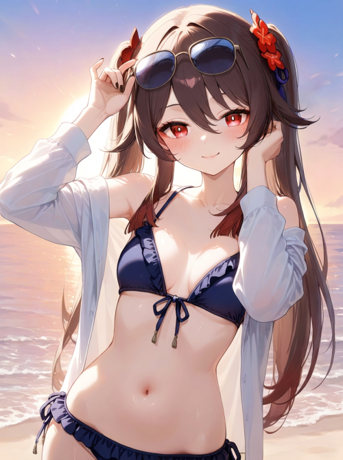 胡桃 - 海辺の休日