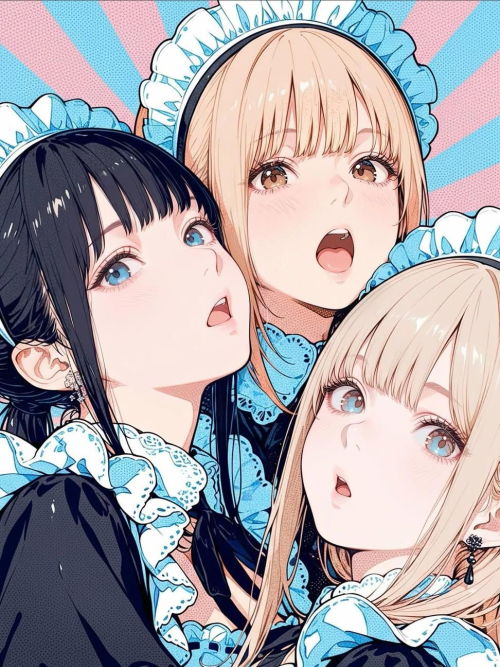 Aiko, Mina & Hinata - Fantasy Realm Maids