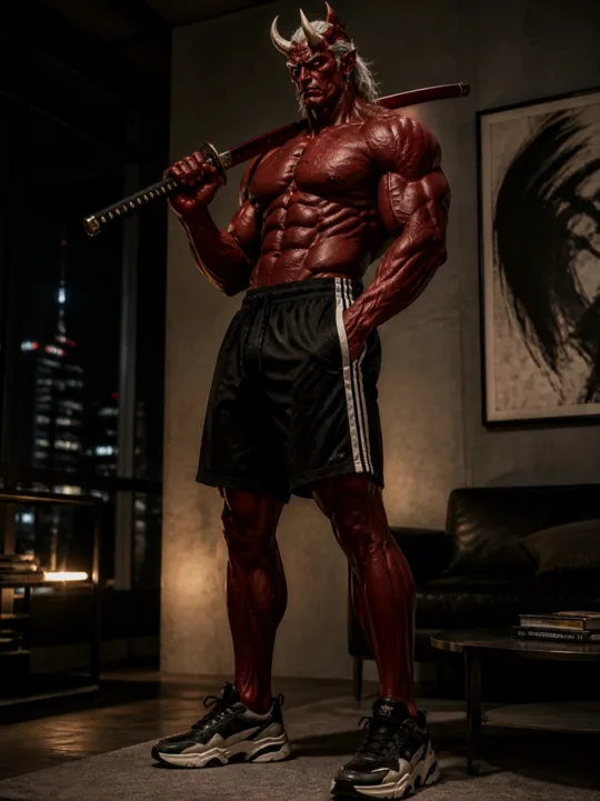 Kureno - The Crimson Modern Oni