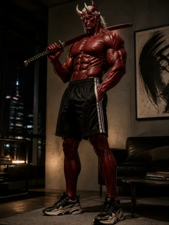 Kureno - The Crimson Modern Oni