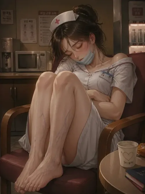 임효월 - 지친 야간 근무 천사