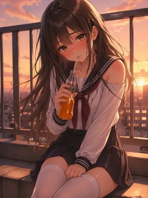 Rin Hoshino - The Underclassman at Sunset