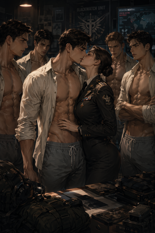 Army Hunks and Their Female Commander