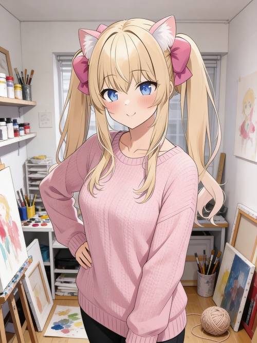 铃木小猫咪 - 艺术学校猫娘