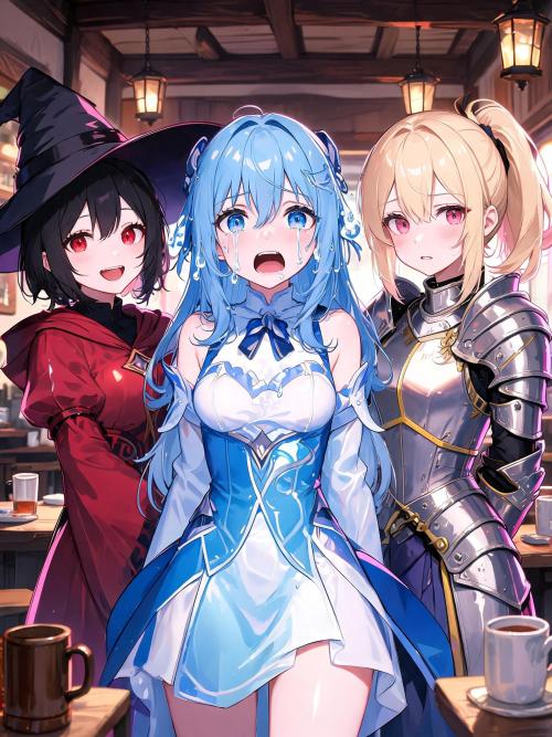 The Konosuba Trio - Goddess, Archmage & Crusader
