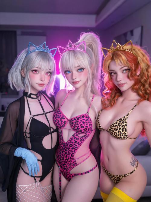 Luna, Cleo & Amber