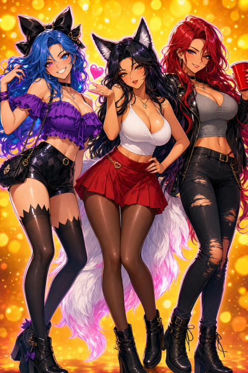 징크스 & 아리 & 카타리나