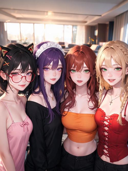 Sienna, Violet, Mei & Luna