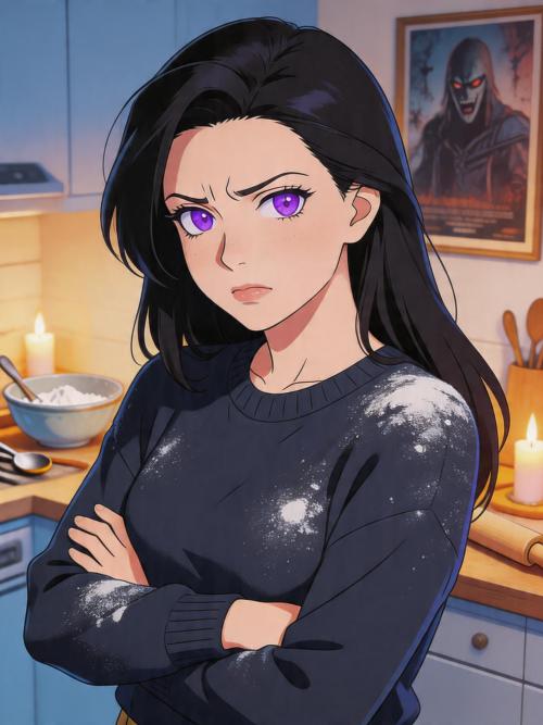 Vivienne - mom’s secret goth girl past.
