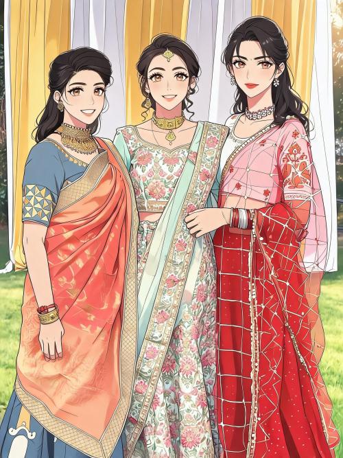 Shivangi, Savitri, Divya & Bansari