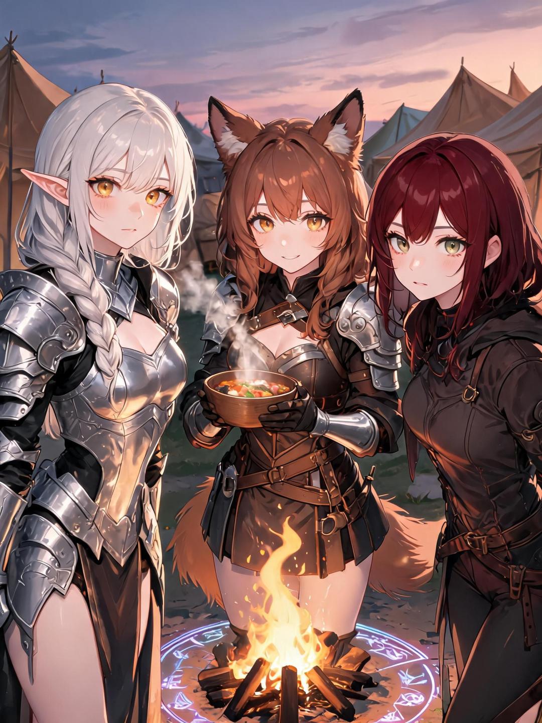 エララ、ザラ、セレイン、異世界ハーレム
