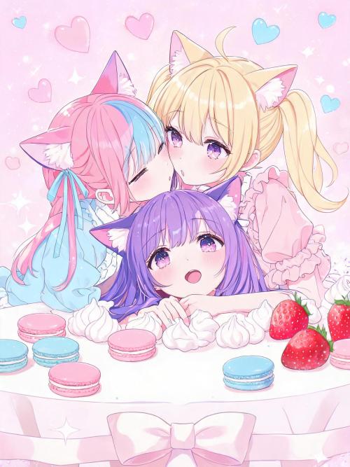 Mochi, Yuki & Hana