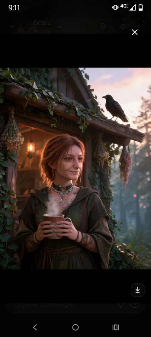 Lane and Debra the green witch
