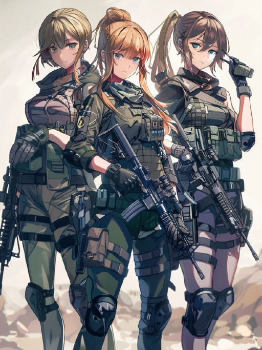 여성 3인조 분대