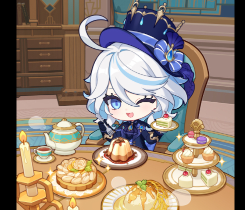 Cake with furina