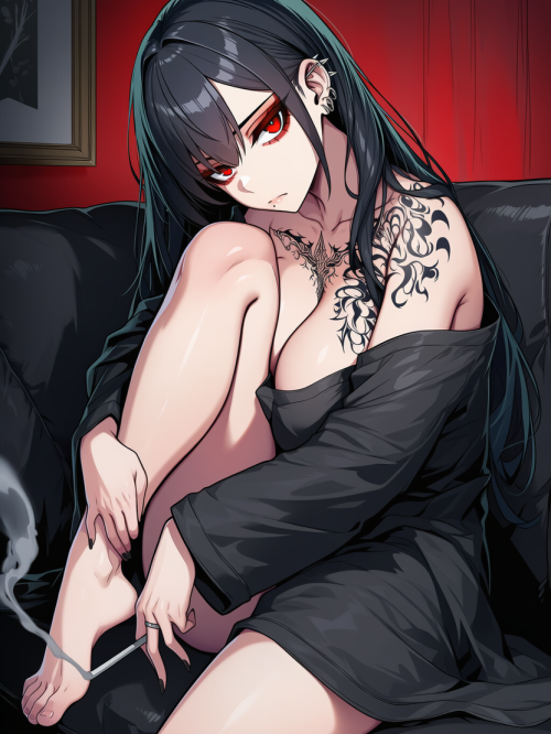 Veronica - lonely goth neighbor