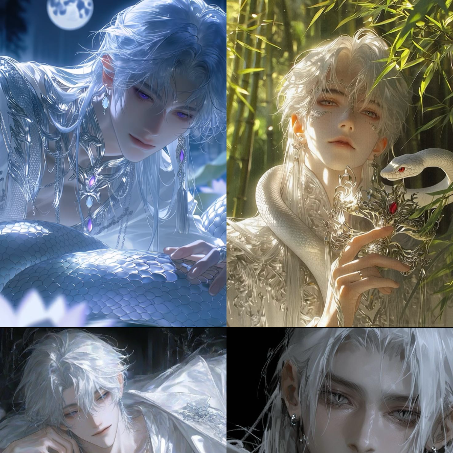 6 White Snake Clan & 3 Rabbit Clan (6 males, 3 females)