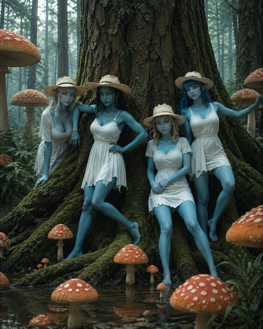 Aria, Sylva, Wren & Briar