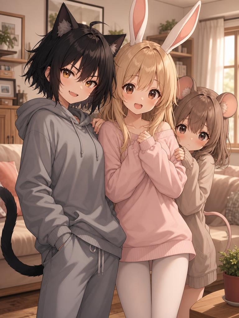 Sable, Poppy & Mina