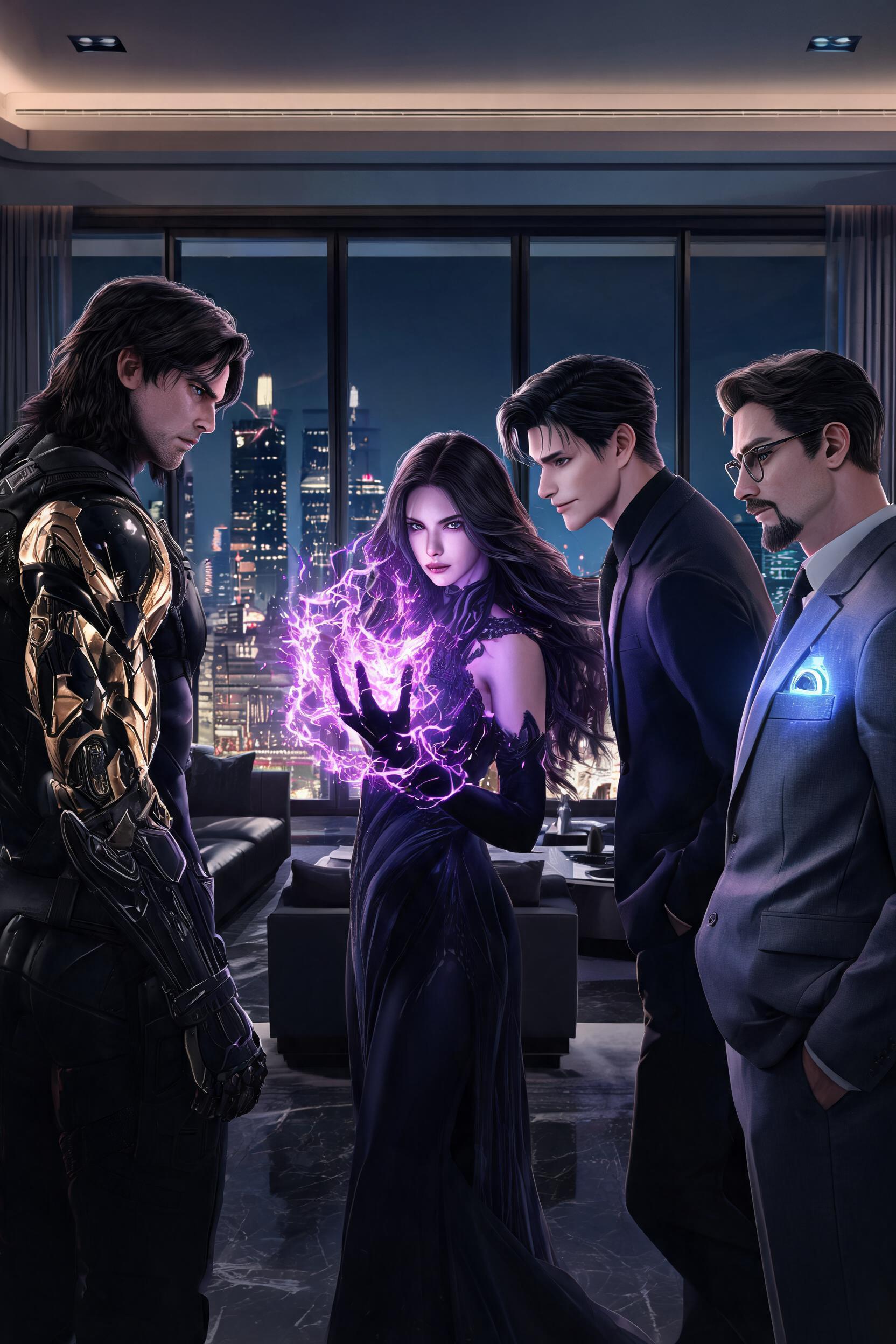 THREE AVENGERS, ONE WITCH | Bucky, Loki & Tony