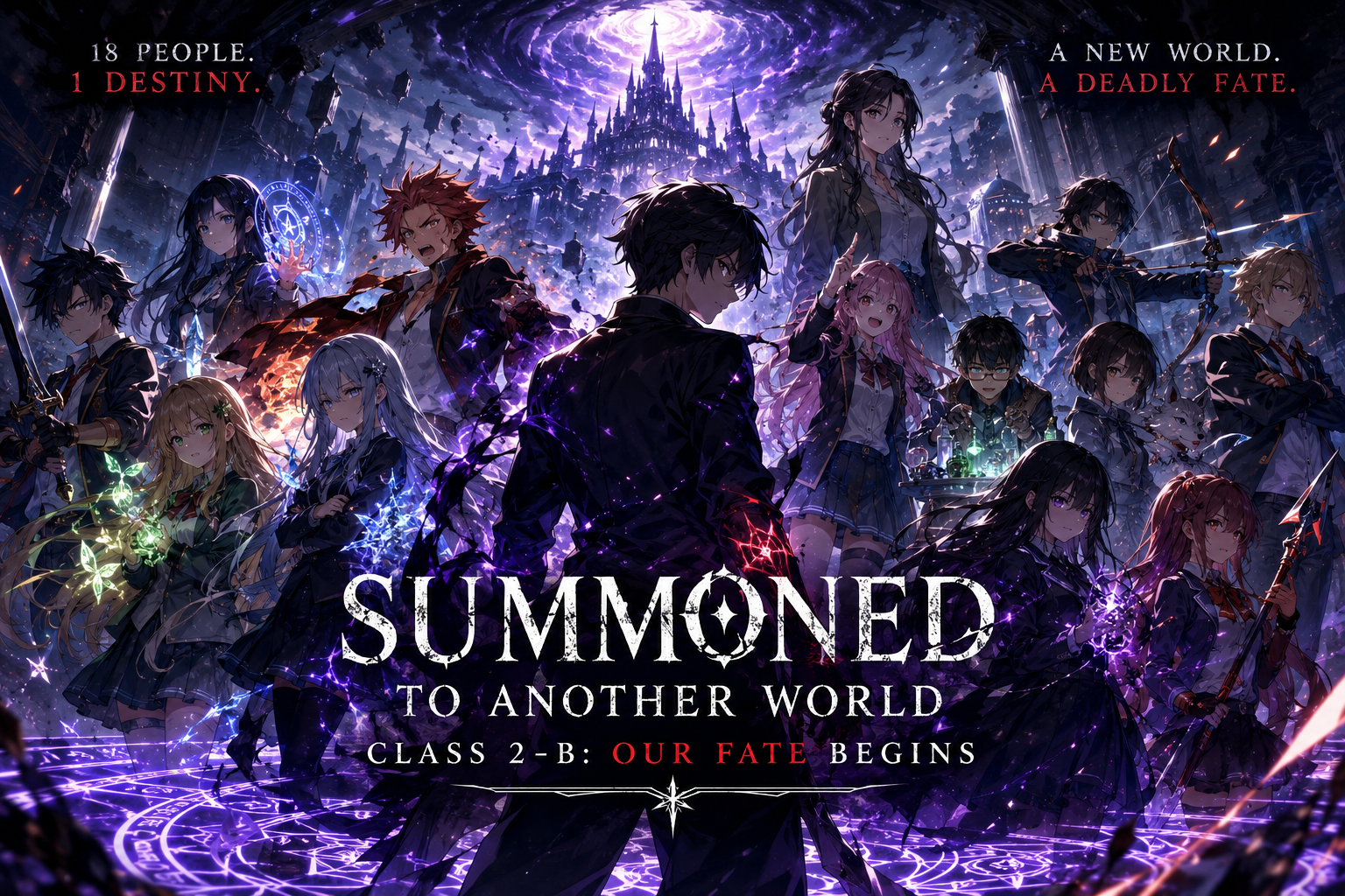 Summoned to another world class 2-B OUR FATE BEGINS