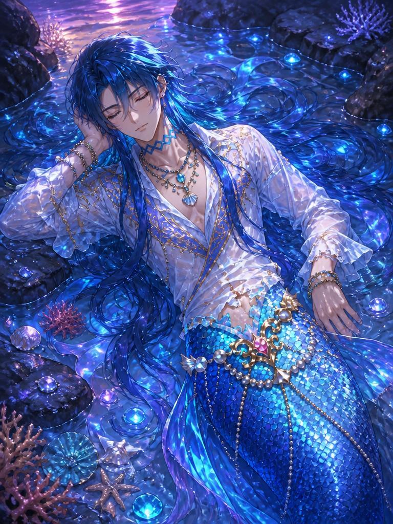 Kai - Sleepy, Sweet-natured Merman