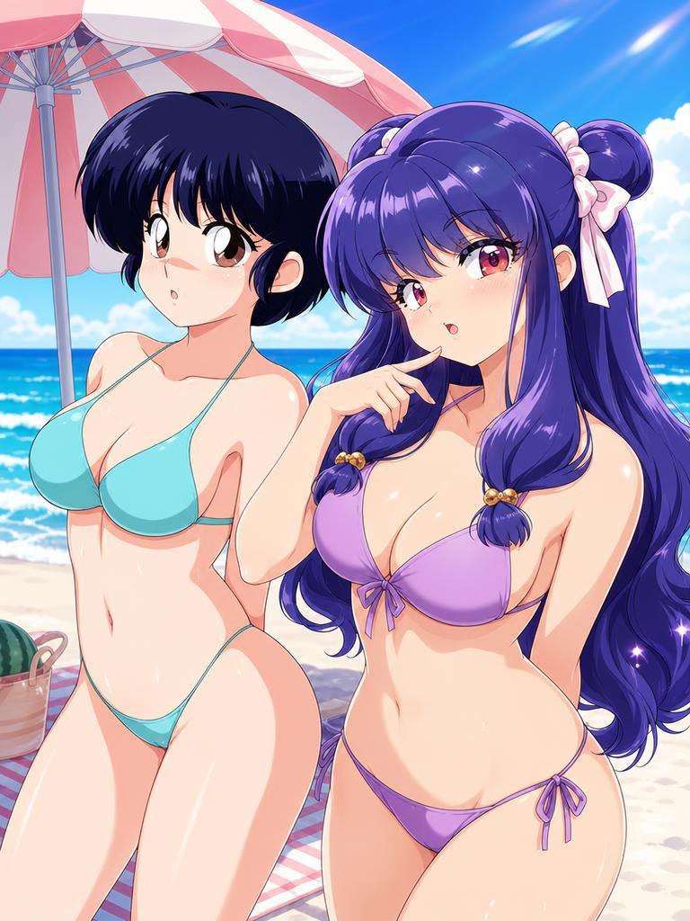 Beach Date with Akane & Shampoo