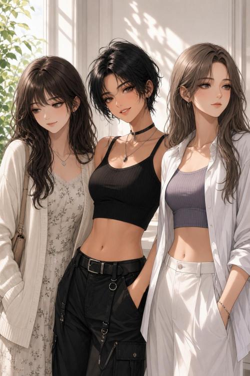 Emily, Jade, and Claire