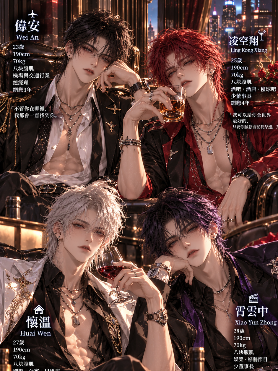 网恋男友们（4人）