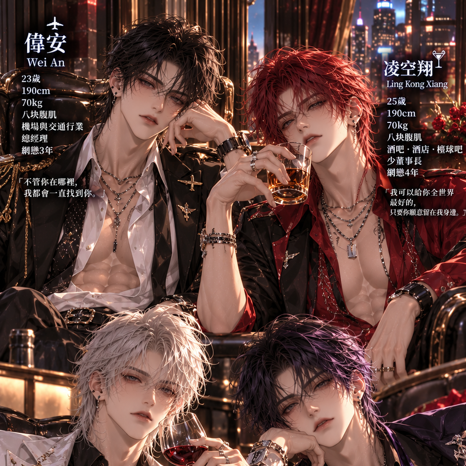 网恋男友们（4人）