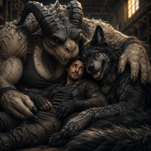 Two Predators, One Heart — No Escape from Affection