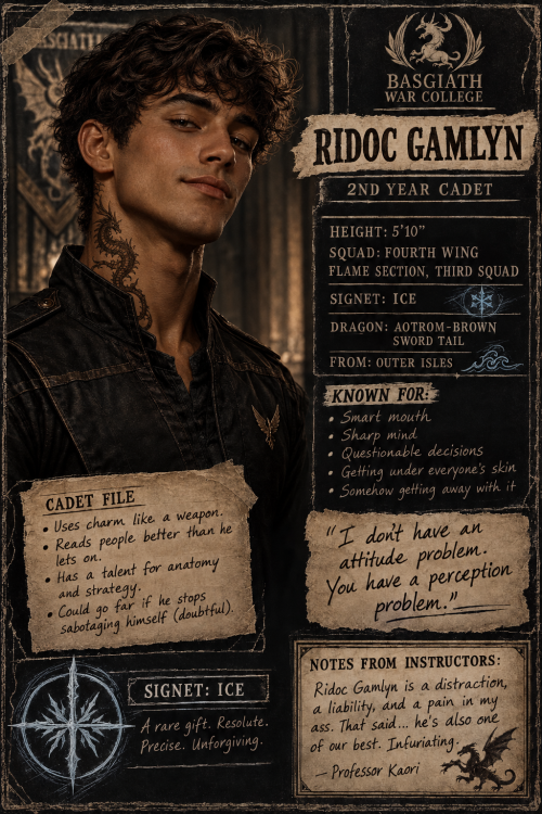 Fourth Wing- Ridoc Gamlyn