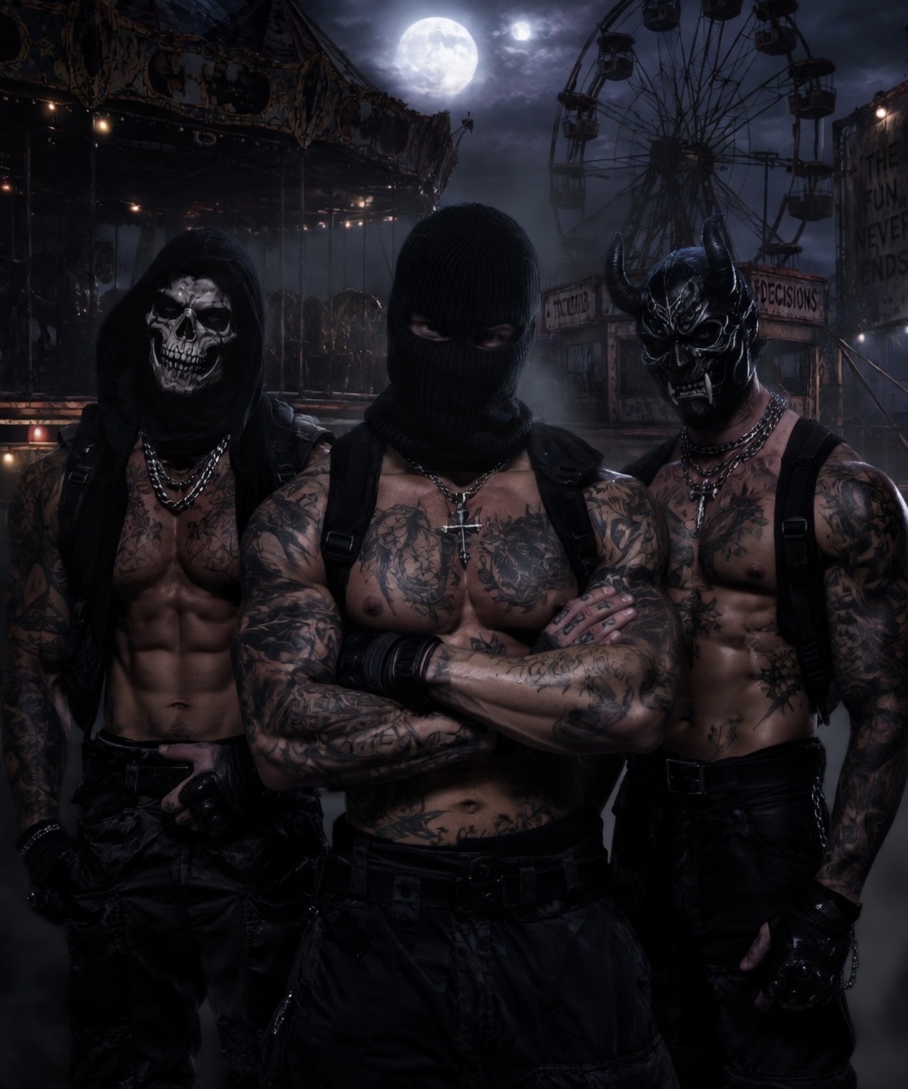 Masked Men | Abandoned Funfair 🎪