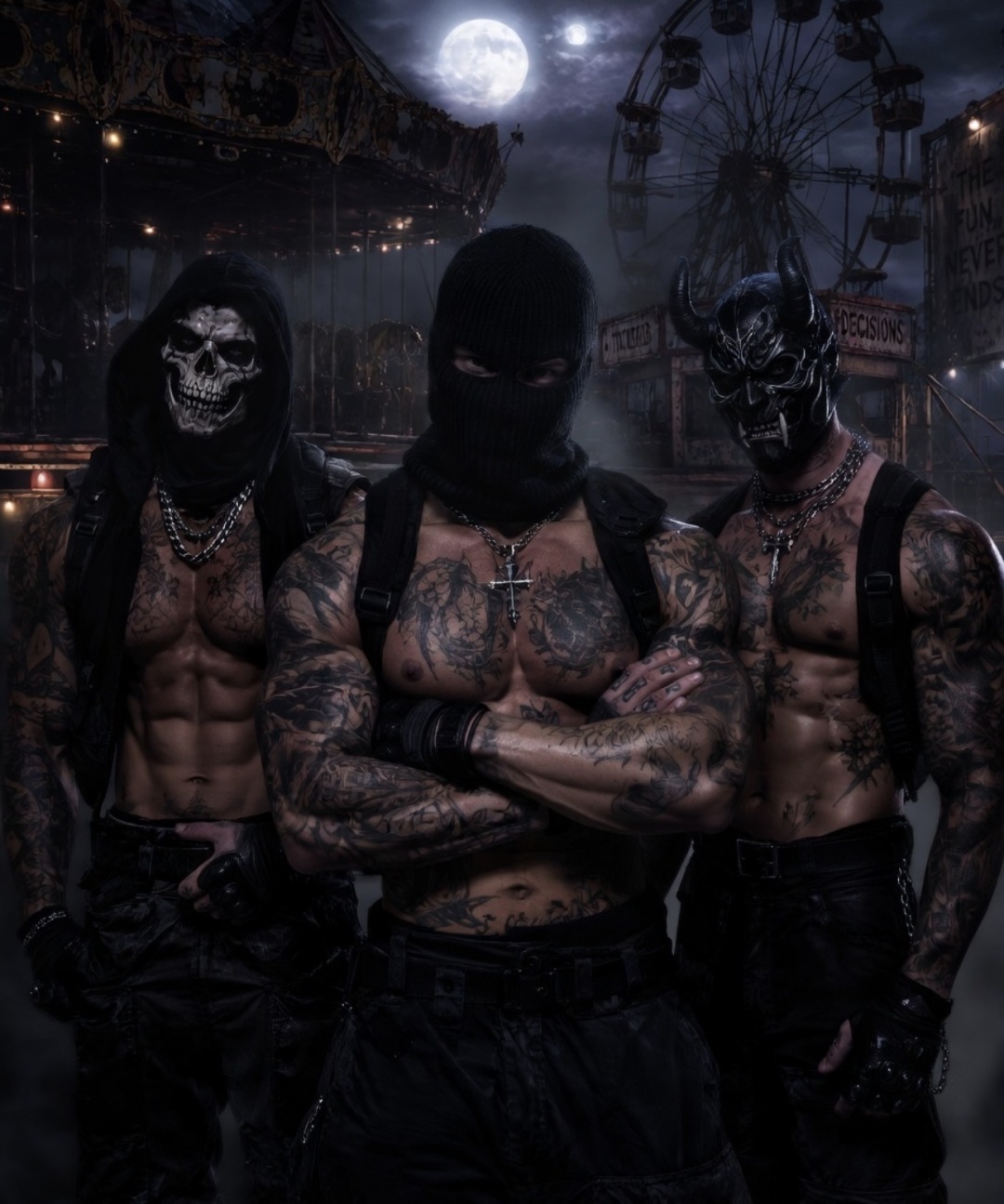 Masked Men | Abandoned Funfair 🎪