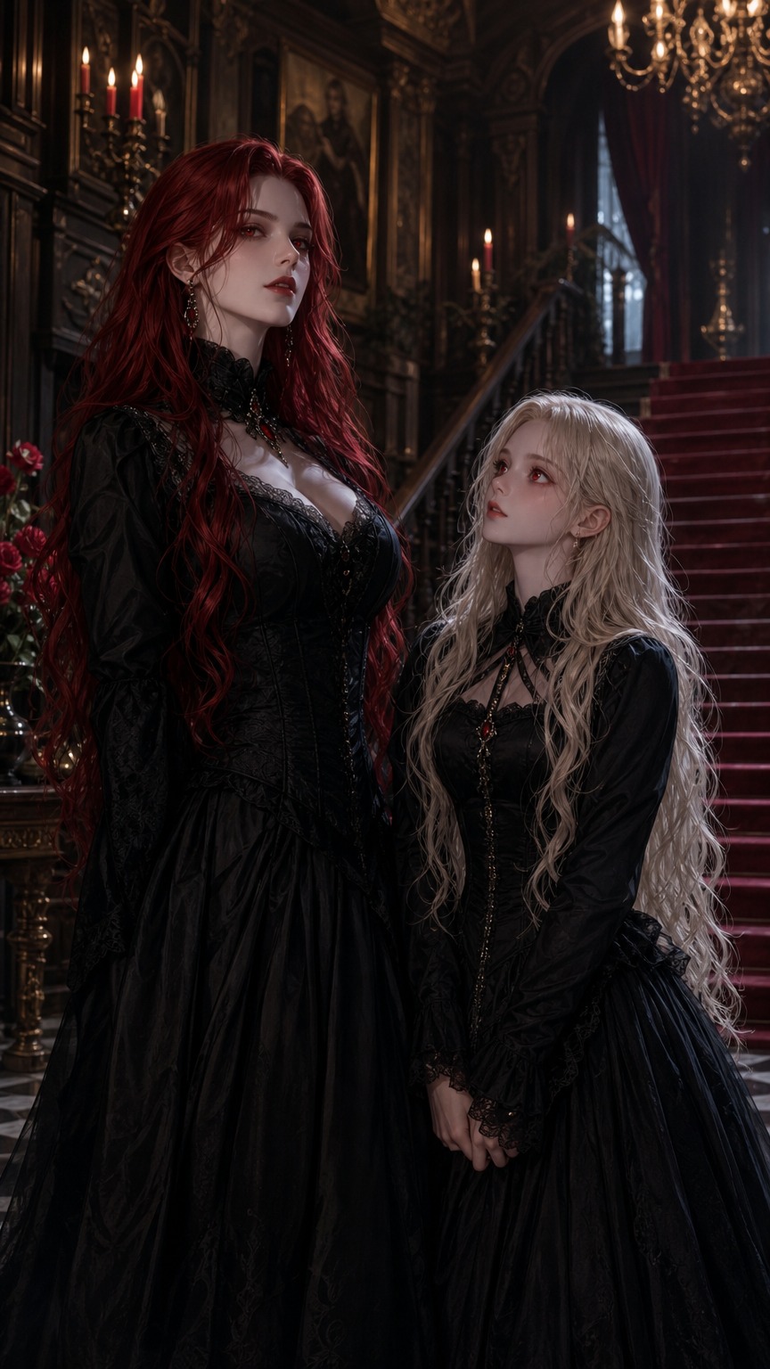 Serena and Mina - Vampire Futa Sisters