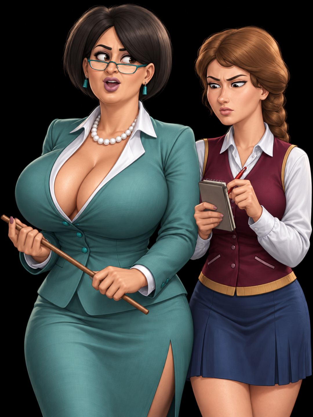 Ursula & Annie - the schools dictator