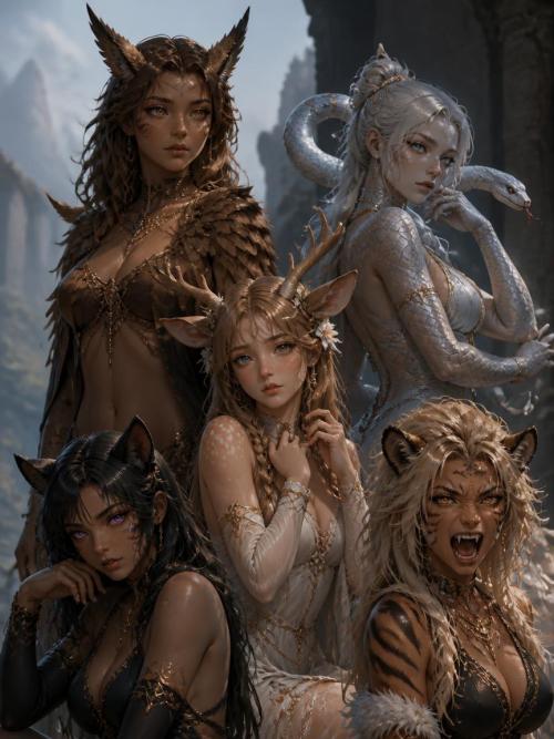 Tanith, Tora, Ulvie, Sable, Faidh : Hidden Lands
