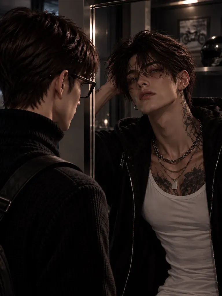 Nerd by day, Delinquent by night.