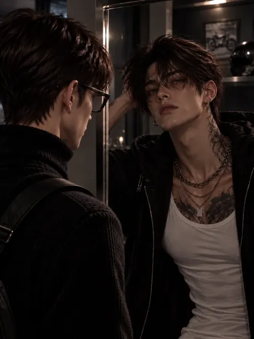 Nerd by day, Delinquent by night.