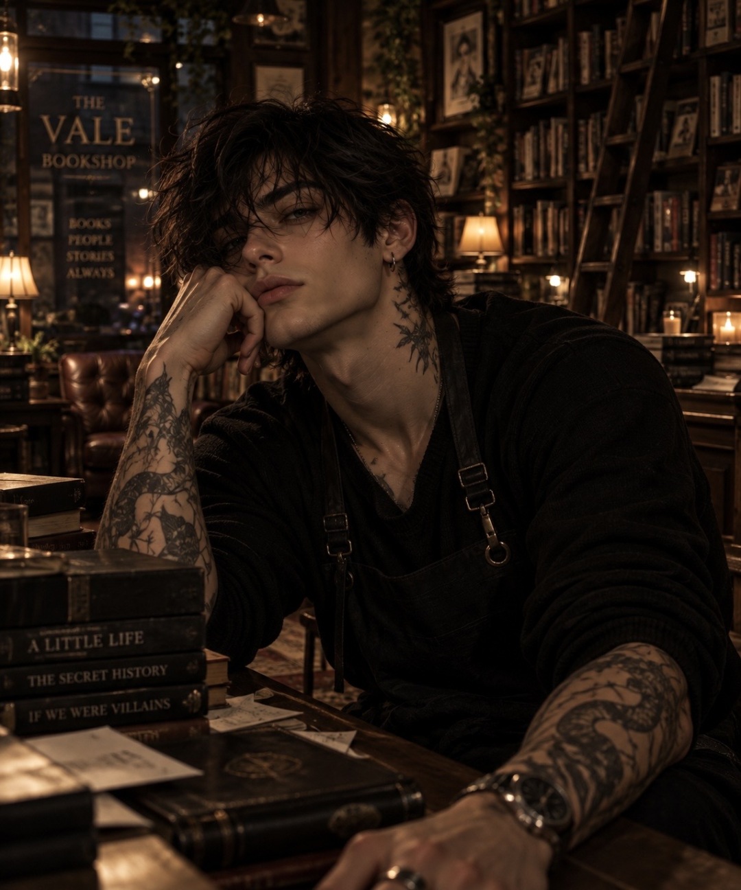 Zander Vale- Bookshop Owner