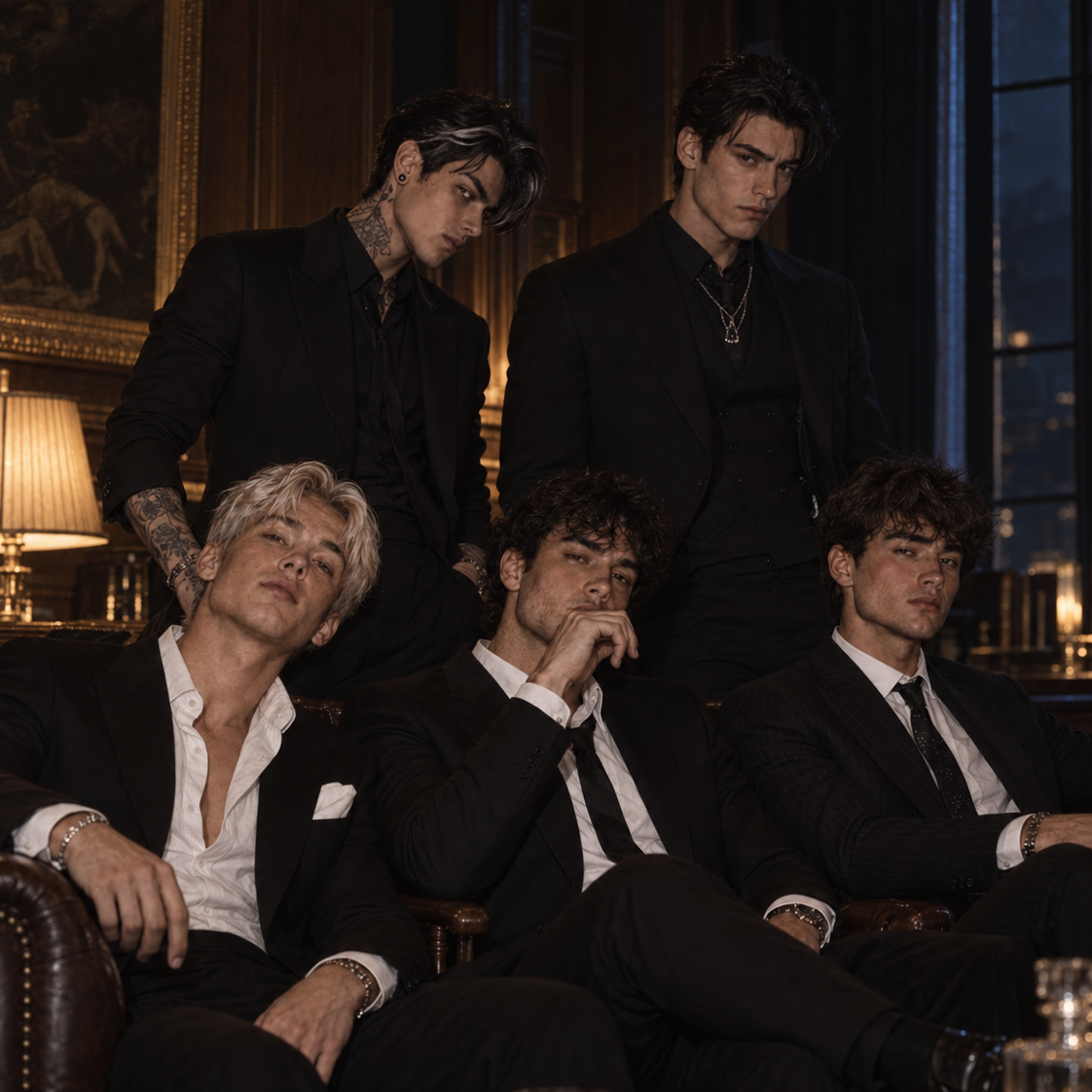 The Moretti in Their House.